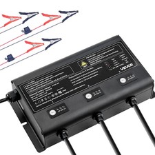 Marine Battery Charger 3-Bank 5A 12V Onboard Boat Charger IP68 Waterproof