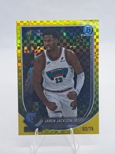 2025-26 Bowman Chrome Jaren Jackson Jr. #BCV-137 Yellow X-FRACTOR/75...