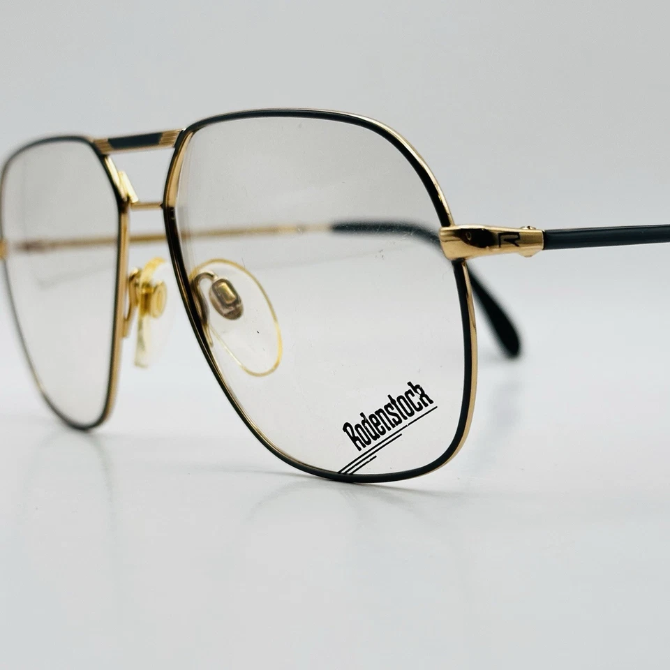 Gafas Rodenstock Hombres Damas Ovaladas Gris Dorado Flyer Pablo Verdadero Vintage Años 80 Nuevo de Lote Antiguo Foto 4 de 4