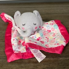 Parent's Choice Grey Elephant on Flowered Blanket Lovey