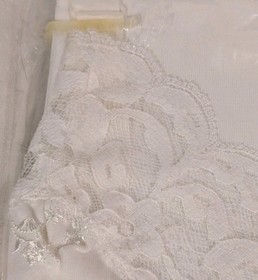 NOS Lingerie Slip 1960s Colette Tricot Lace Shadow Panel Mod Nylon Vtg Sealed