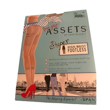 Spanx by Assets Fabulous Footless Pantyhose Shaper, Nude, Size 7, NWT