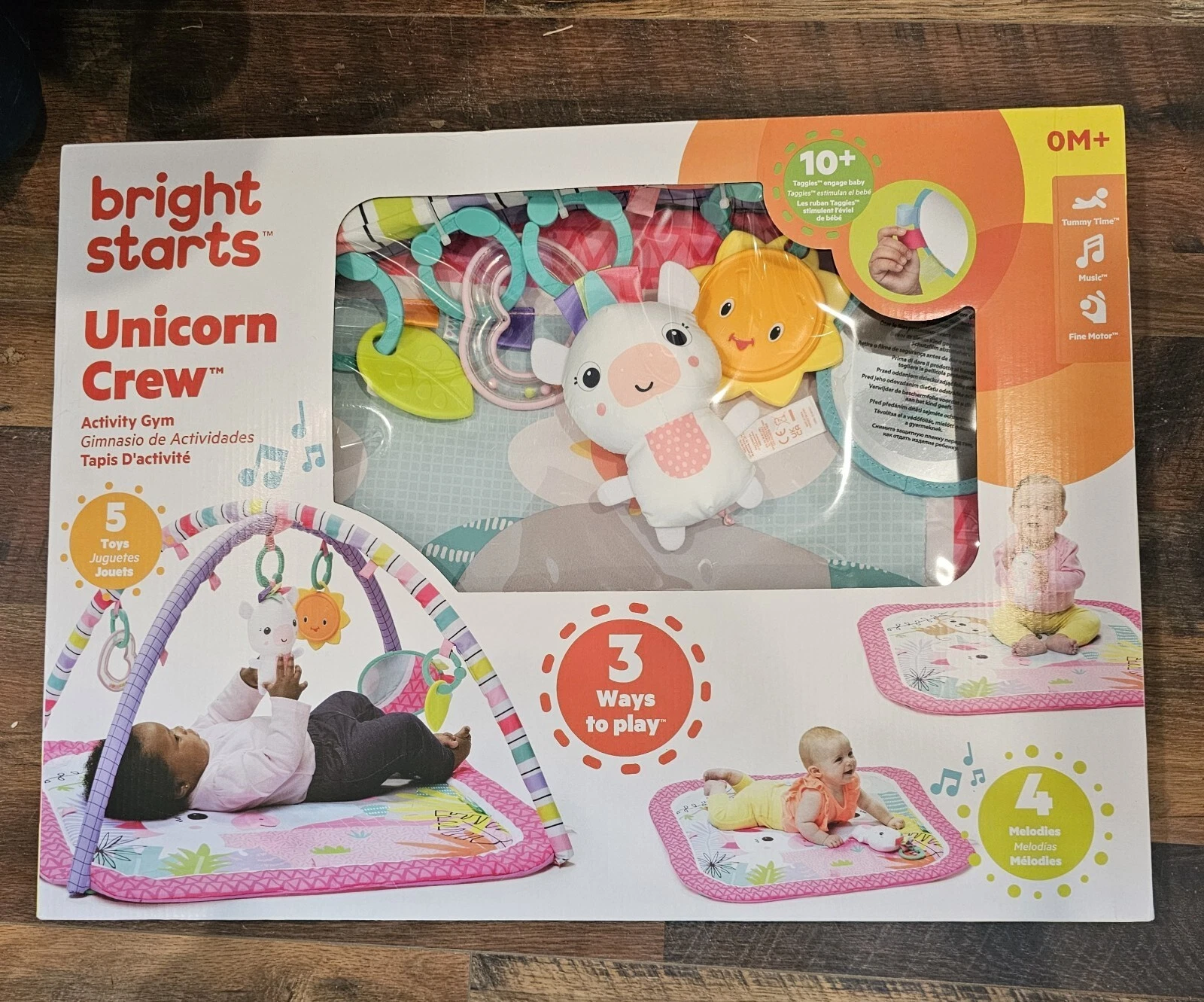 Infant Bright Starts Activity Gym Unicorn Crew Baby Play Mat