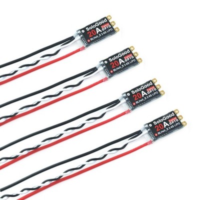 Sologood 4Pcs 20A Esc Brushless Electronic Speed Controller Dshot Blhelis 2-4S