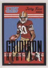2015 Score Gridiron Heritage Black Jerry Rice #25 HOF 0b3