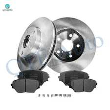 6P Front 275mm Brake Disc Rotors-Ceramic Brake Pad Kit For 2001-2005 Toyota RAV4