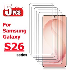 For Samsung S26 S25 Ultra S24 S23 A17 A57 Tempered Glass Screen Protector Cover