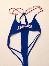 Women s Blue/Red/White USA Patriotic One-Piec...