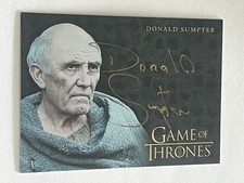 2019 Game Of Thrones Donald Sumpter Signed Auto Card “Maester Luwin” HBO NM