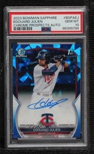2023 Bowman Sapphire Edition Chrome Prospects Edouard Julien PSA 10 Auto 14sd