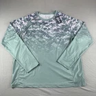 Bassdash Shirt Mens XL Green Camo Fishing Performance Outdoors Long Sleeve NEW