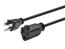 Monoprice 5299 Extension Cord NEMA 5-15P to NEMA 5-15R, 16AWG, 13A/1625W