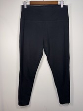 Aerie Chill. Play. Move. Women Black High Rise Ankle Leggings Stretch Size XL