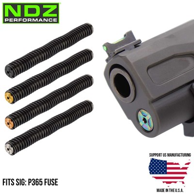 NDZ Sig P365 FUSE 4.3'' Guide Rod Assembly Stainless Steel ISMI Recoil Spring PVD