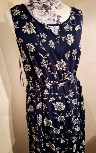 Maxikleid Sommerkleid Blau Blumen Gr. 38 Kleid Lang v. Yessica - Bild 2 von 12