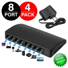 Network Switch 8 Port 10/100Mbps Ethernet Swi...
