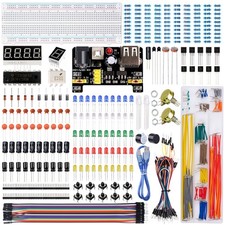Electronics Component Fun Kit with Supply Module, Jumper Wire, 830 Tie-Points...