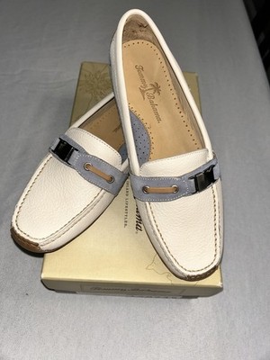 Tommy Bahama Port O Hannah White Faux Leather Loafer Flat Women's Size 7M