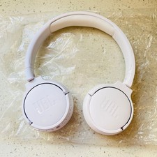 JBL Tune 510BT Wireless Bluetooth Headphones White On Ear Foldable 3.5mm Open 