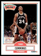 1990-91 Fleer Terry Cummings San Antonio Spurs #170