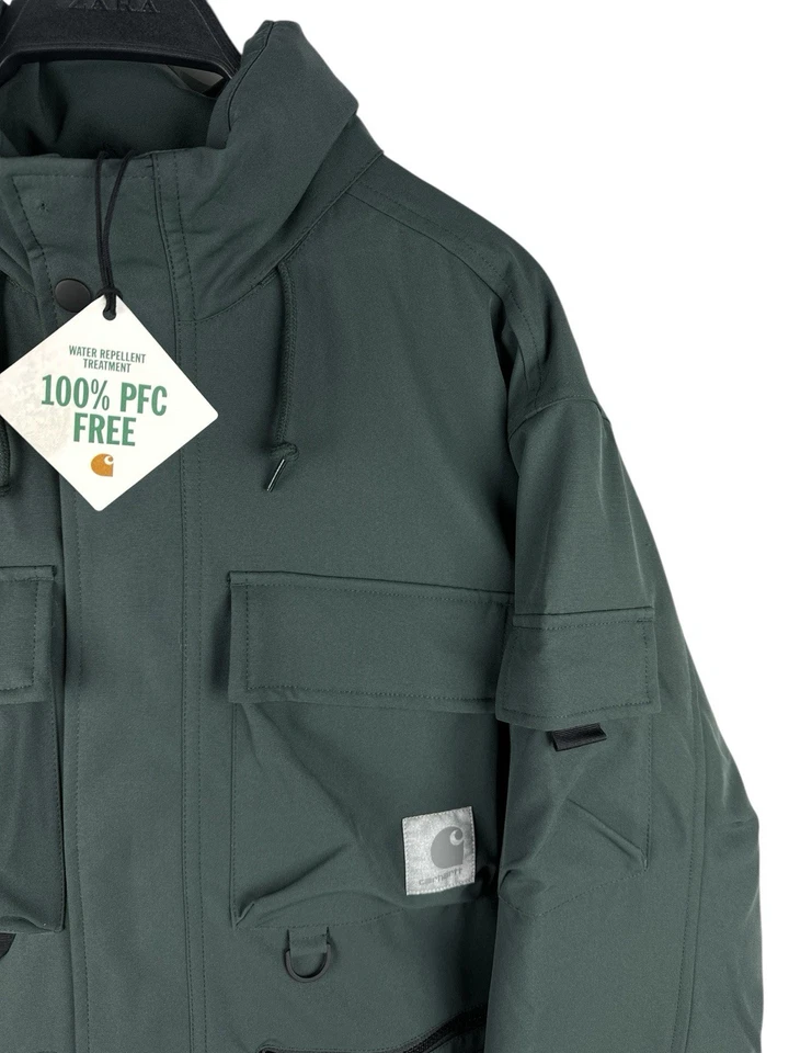 NWT🏷️ Carhartt WIP Colewood Utility Hooded Jacket Reflective Logo Men’s Size S - Image 3 of 4