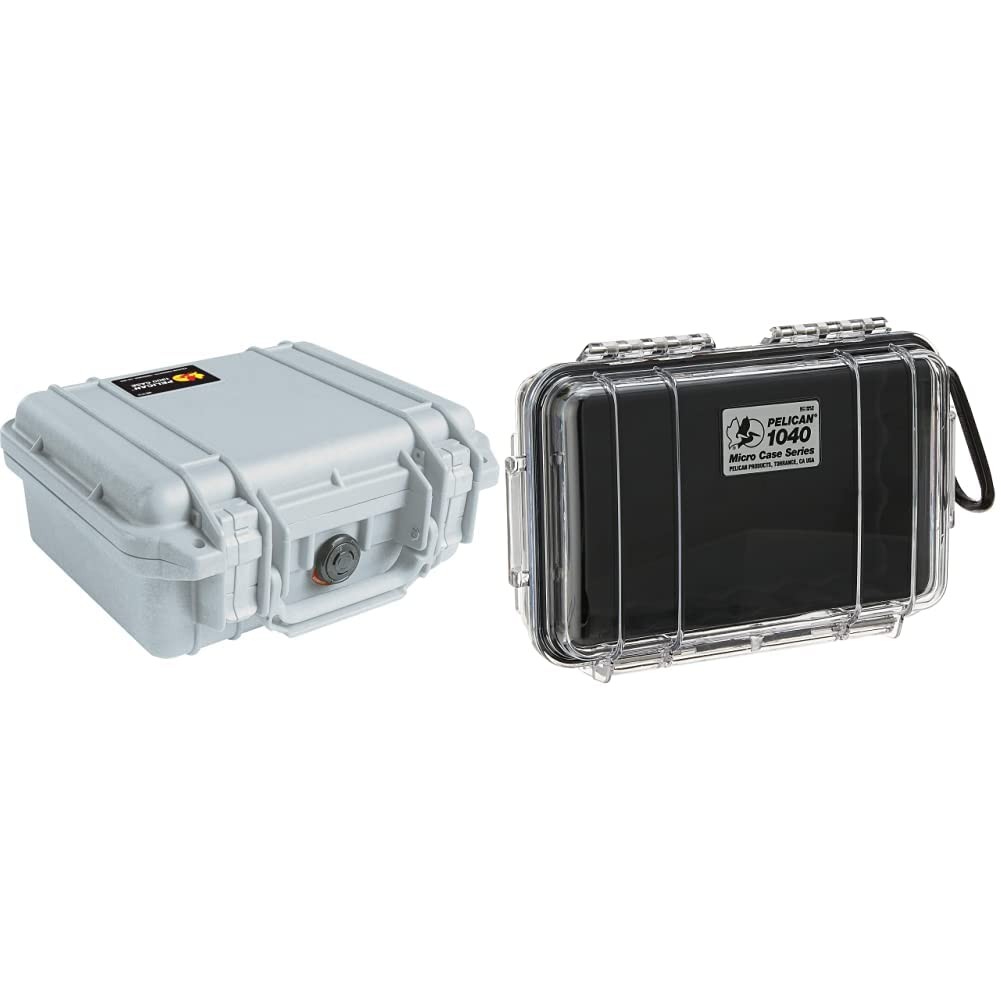 Pelican Select Bundle - Pelican 1200 Case with Foam (Silver)