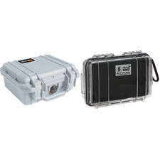 Pelican Select Bundle - Pelican 1200 Case with Foam Silver and Pelican 1040 Mi