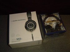 Audio Technica ATH-M50X Closed Back Studio Headphones w/ SONY MDR-7506 NEW