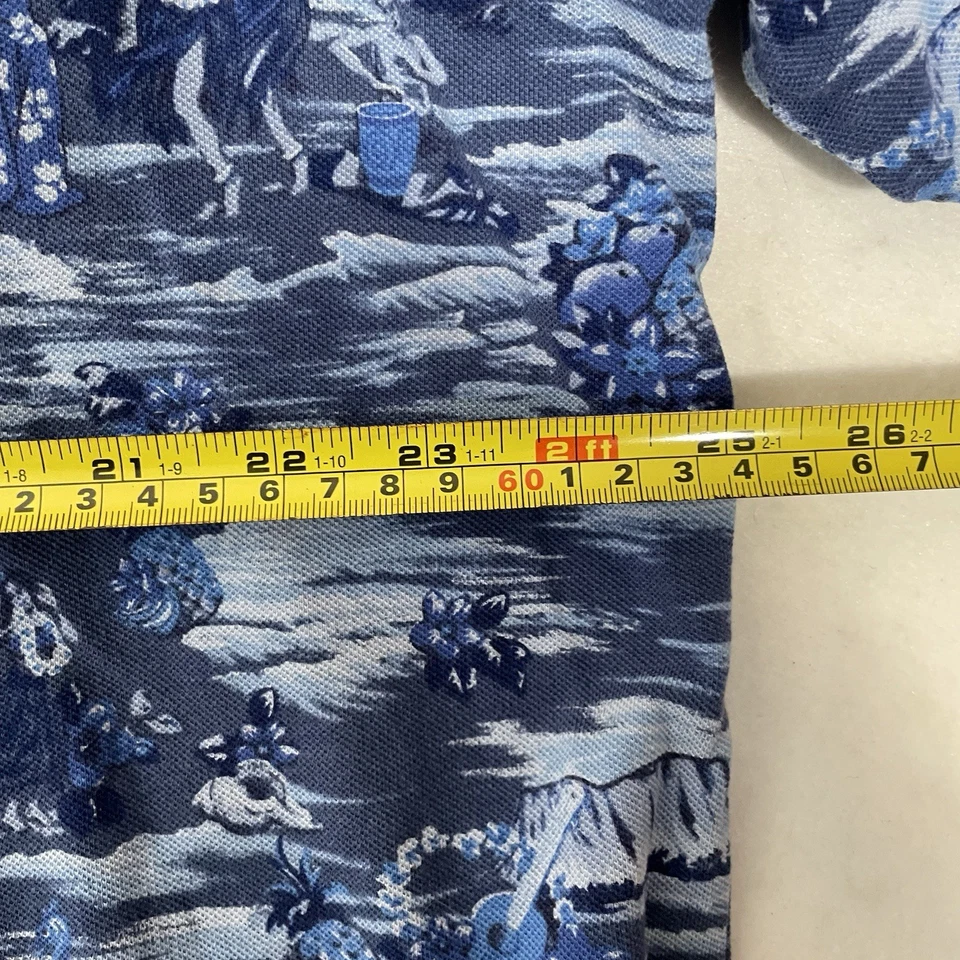 Polo Ralph Lauren Featherweight Mesh Henley Shirt Mens XLT Blue Hawaiian - Image 3 of 4