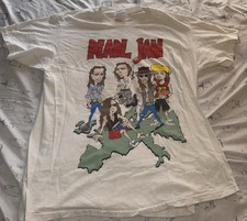 VINTAGE 90  s PEARL JAM TSHIRT WORLD JAM TOUR GRUNGE