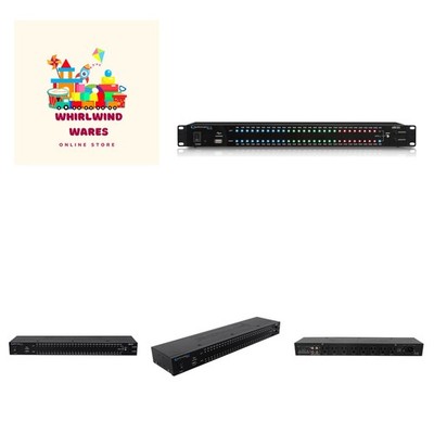 1U Rack Mount dB Decibel Meter Display+8 Outlet Power Supply