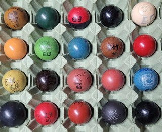 20 verschiedene Minigolfbälle von jedem etwas für Anfänger und Hobbyspieler