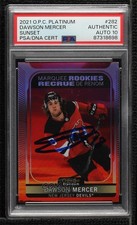 PSA/DNA 2021 O-Pee-Chee Platinum Marquee Rookies Sunset Dawson Mercer #282 w5p