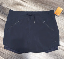 Champion Indigo Black SKORT Skirt SHORTS Sz Large PICKLEBALL GYM Workout Walking