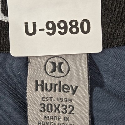Hurley Men Activewear Pants 30X32 Blue Chino HMS25-17552 Button 29