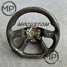 Carbon Fiber Steering Wheel For Hummer H2 2003-2007/chevy Trailblazer 2002-2009