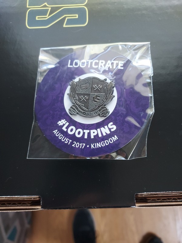 Loot Crate Kingdom Pin #lootpins Shield Crest August 2017 New
