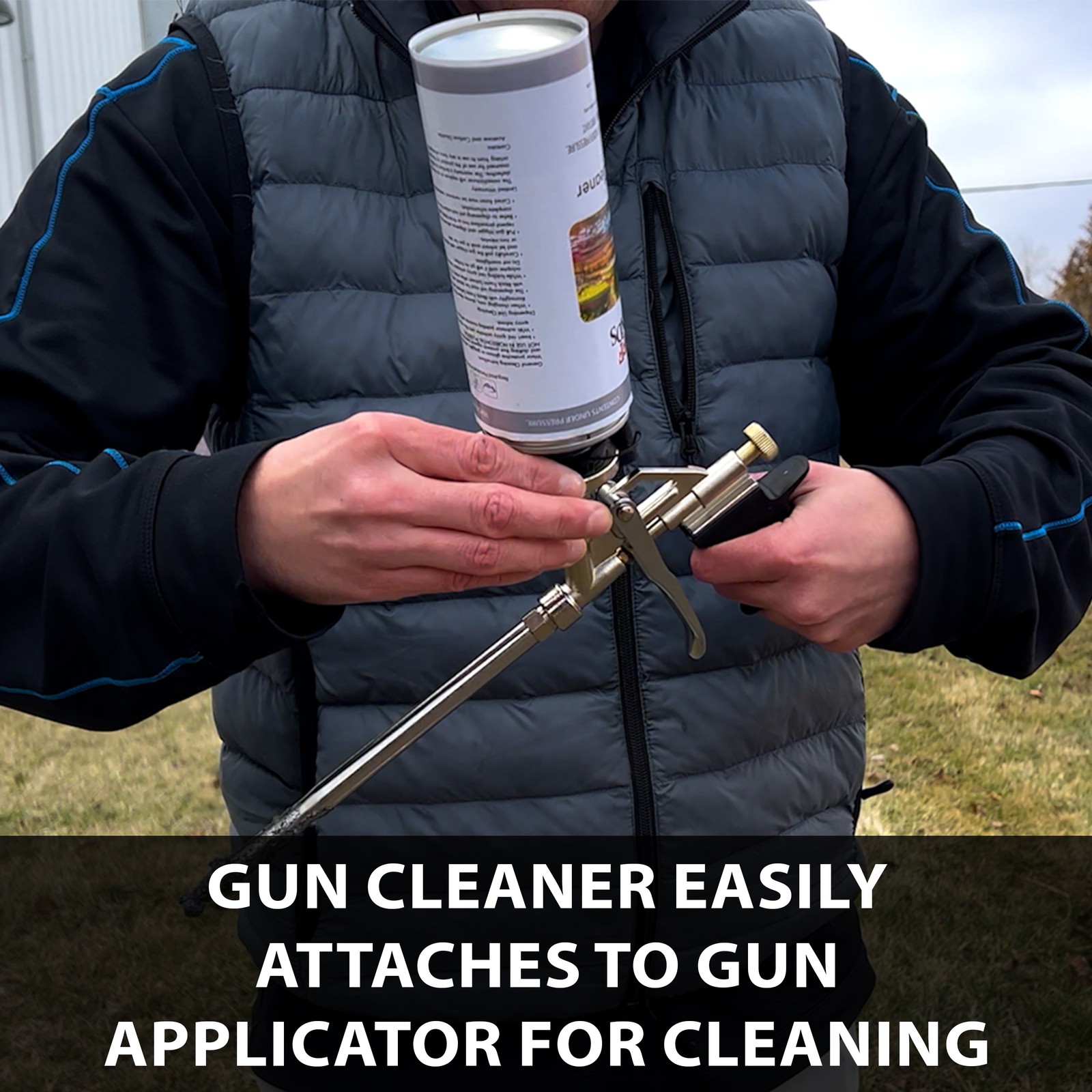 Half Off Ponds Foam Dispensing Gun – Stainless Steel Spray Gun for Pond Foam