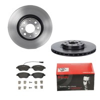 Brembo Bremsscheiben Coated Ø284Mm + BremsbelÄGe Vorne FÜR Fiat Doblo 263X