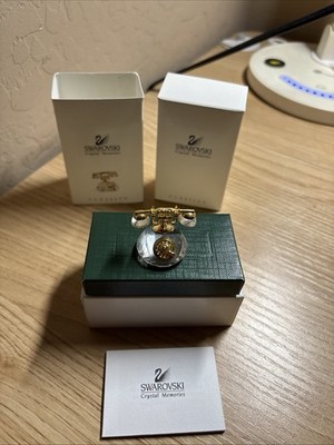 Swarovski Crystal Old Telephone With Box