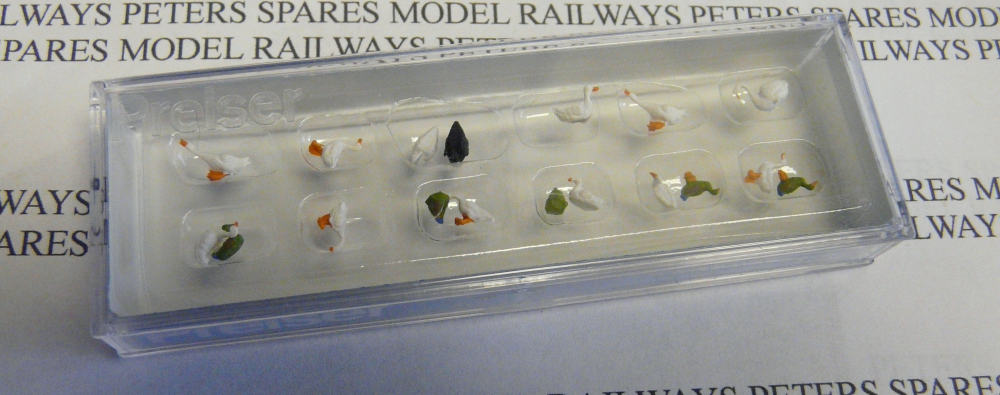 Preiser 14167 Duck, Goose And Swan Figure Pack HO NEW - Image 2