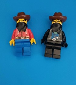 Vtg Lego Mini Figures Masked Bandits Cowboy West 1997 Bundle Of 2