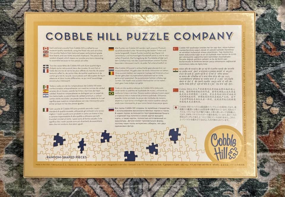 Sealed Cobble Hill “Rustic Retreat” Deer Buck Forest 1000 Piece Jigsaw Puzzle - Image 3 of 4