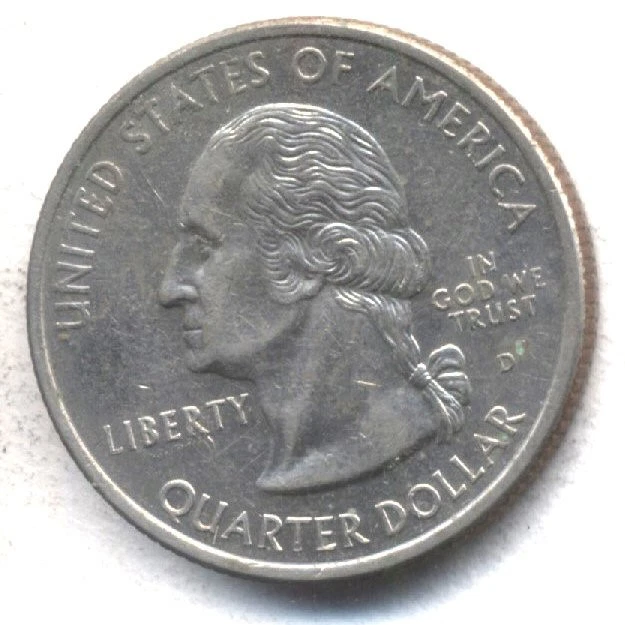 1999 D GEORGIA STATE QUARTER  CIRCULATED 25 CENT AMERICAN COIN #615 - Image 2 of 2