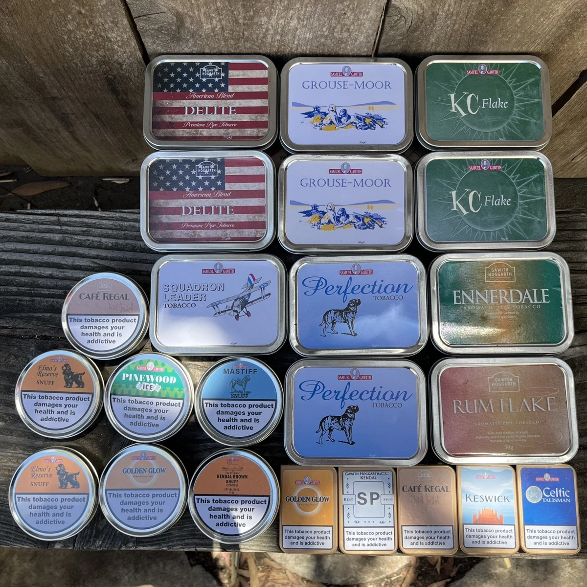 Pipe Tobacco Tins