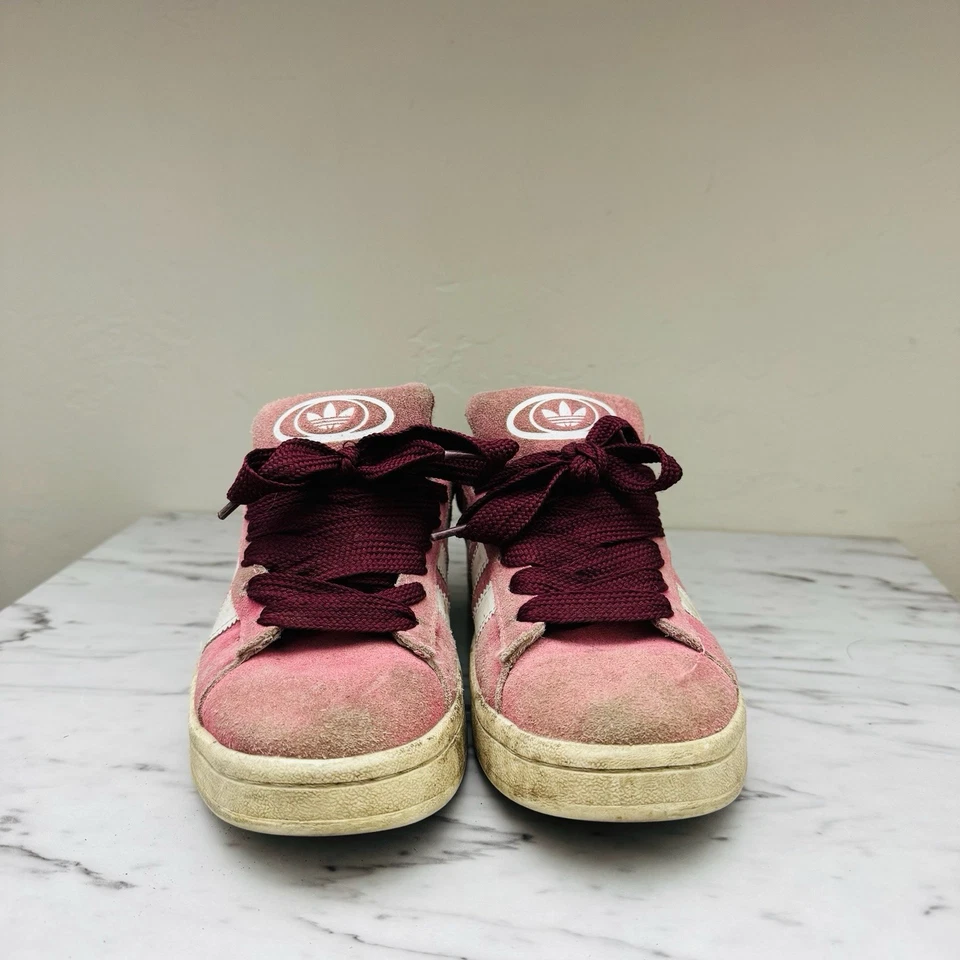 Adidas Campus 00s camurça rosa e branca feminina tamanho 7.5 - Imagem 2 de 4