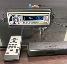 Kenwood KDC-4019 Car Stereo CD Player Detachable Faceplate Harness Trim Tested