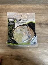 Heavy Duty Gate Latch Steel White Self-Latching Lockable Vinyl Wood Fence Durabl