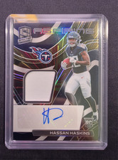 Panini 2022 Spectra Aspiring Patch Hyper Prizm Hassan Haskins /60 Titans RC