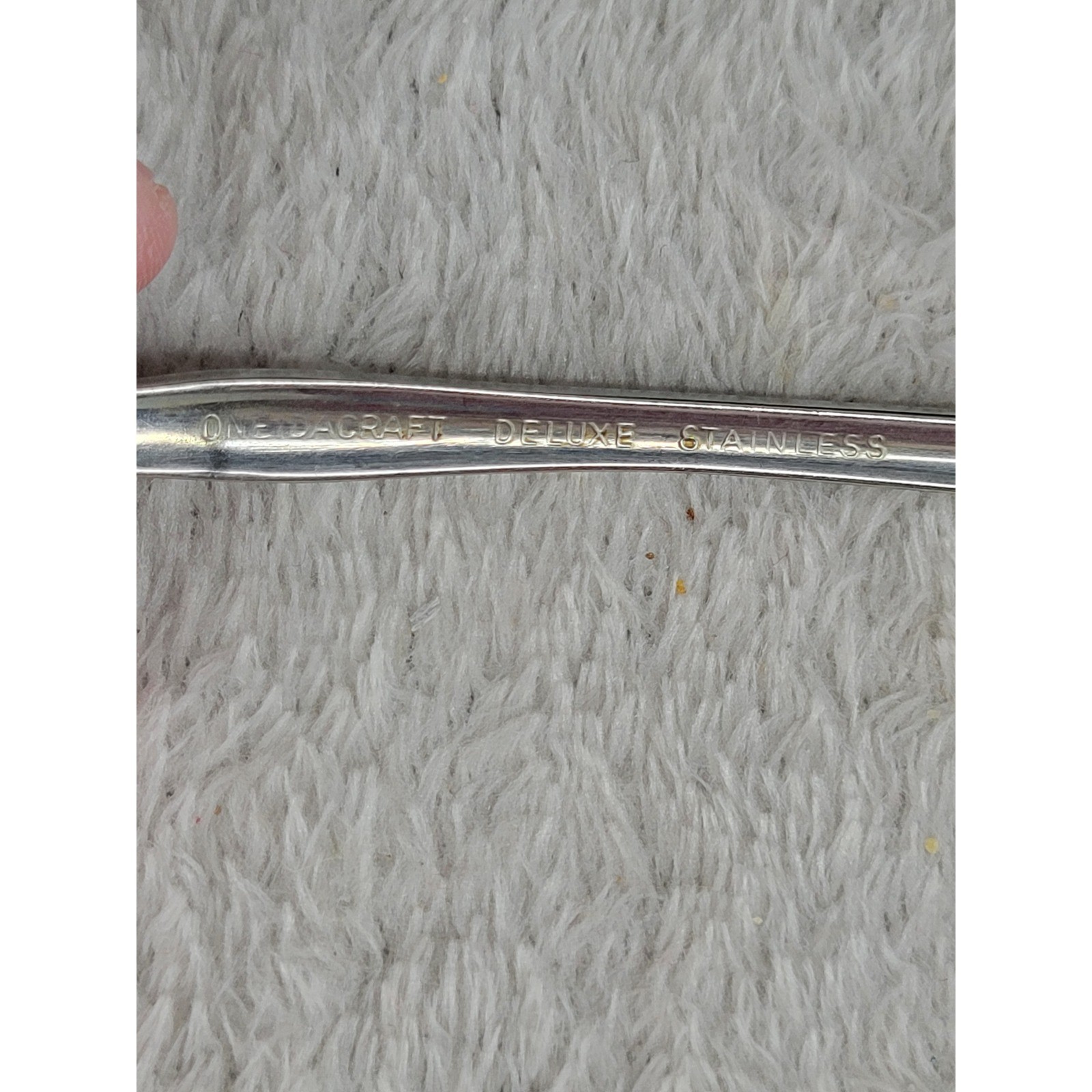 Set of 5 Oneida Craft Deluxe Stainless Steel Spoon Vintage Silverware Flatware